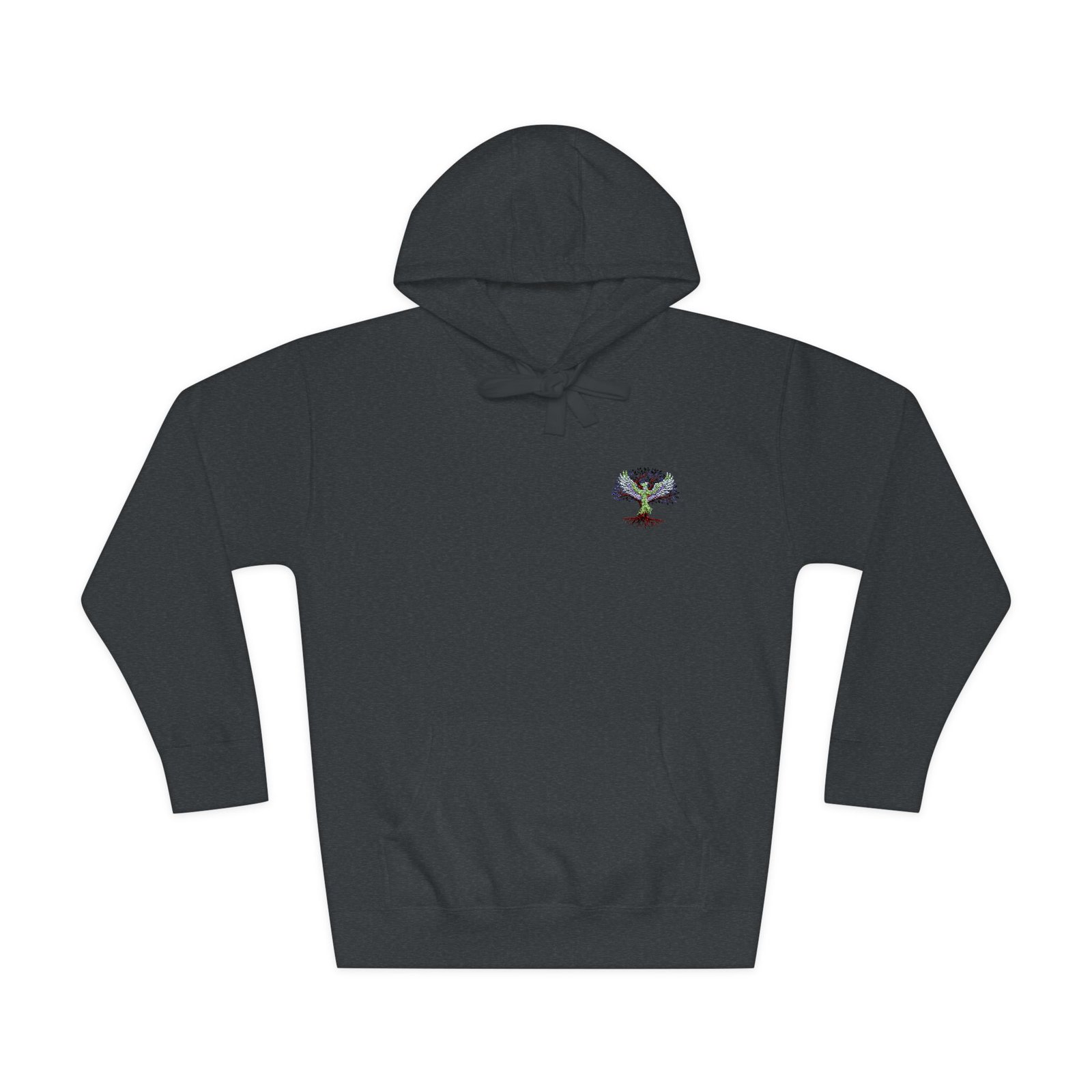 ARISE™ Tree of Life Fleece Hoodie - Small Colorful Floral Tree Chest Print - Image 5