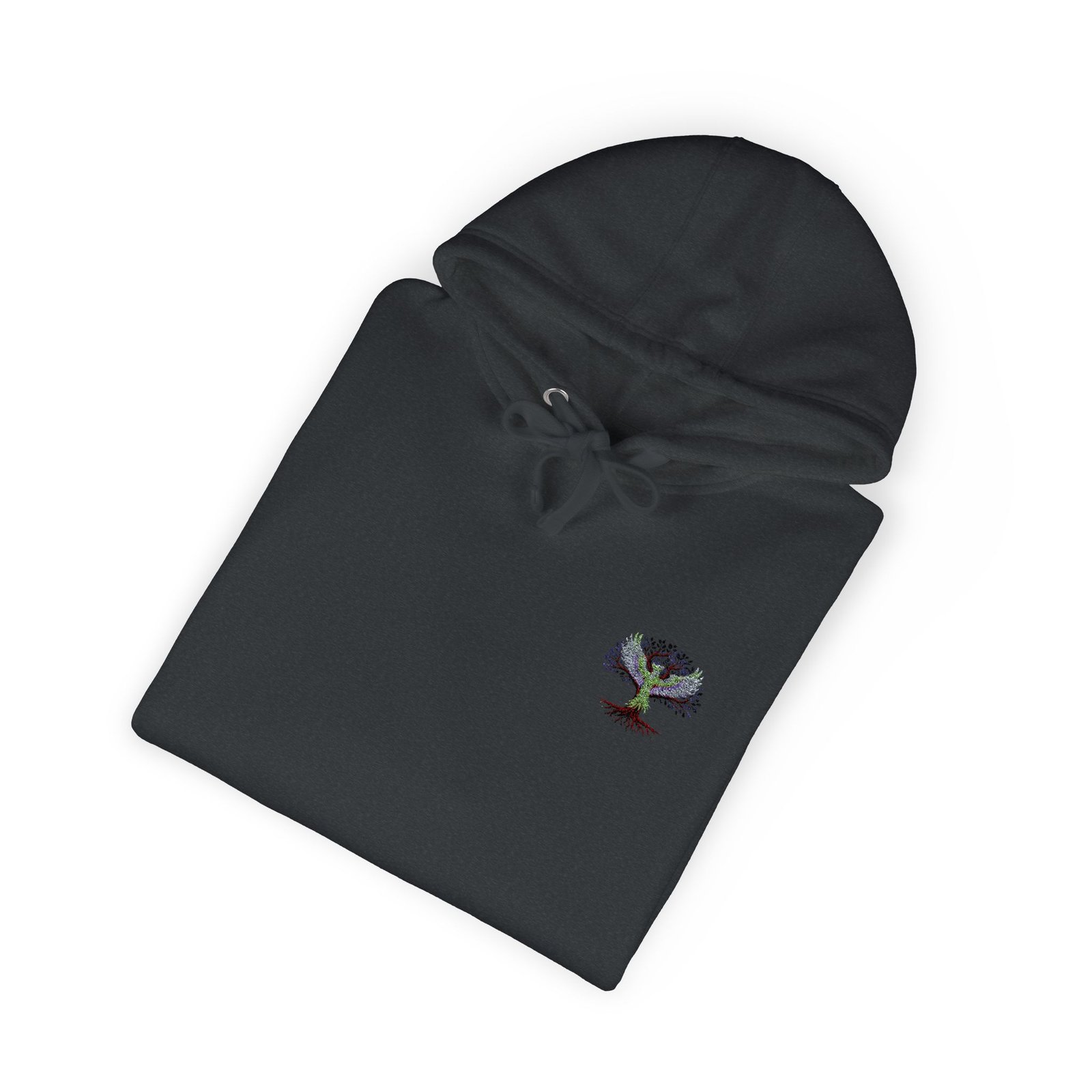 ARISE™ Tree of Life Fleece Hoodie - Small Colorful Floral Tree Chest Print - Image 8