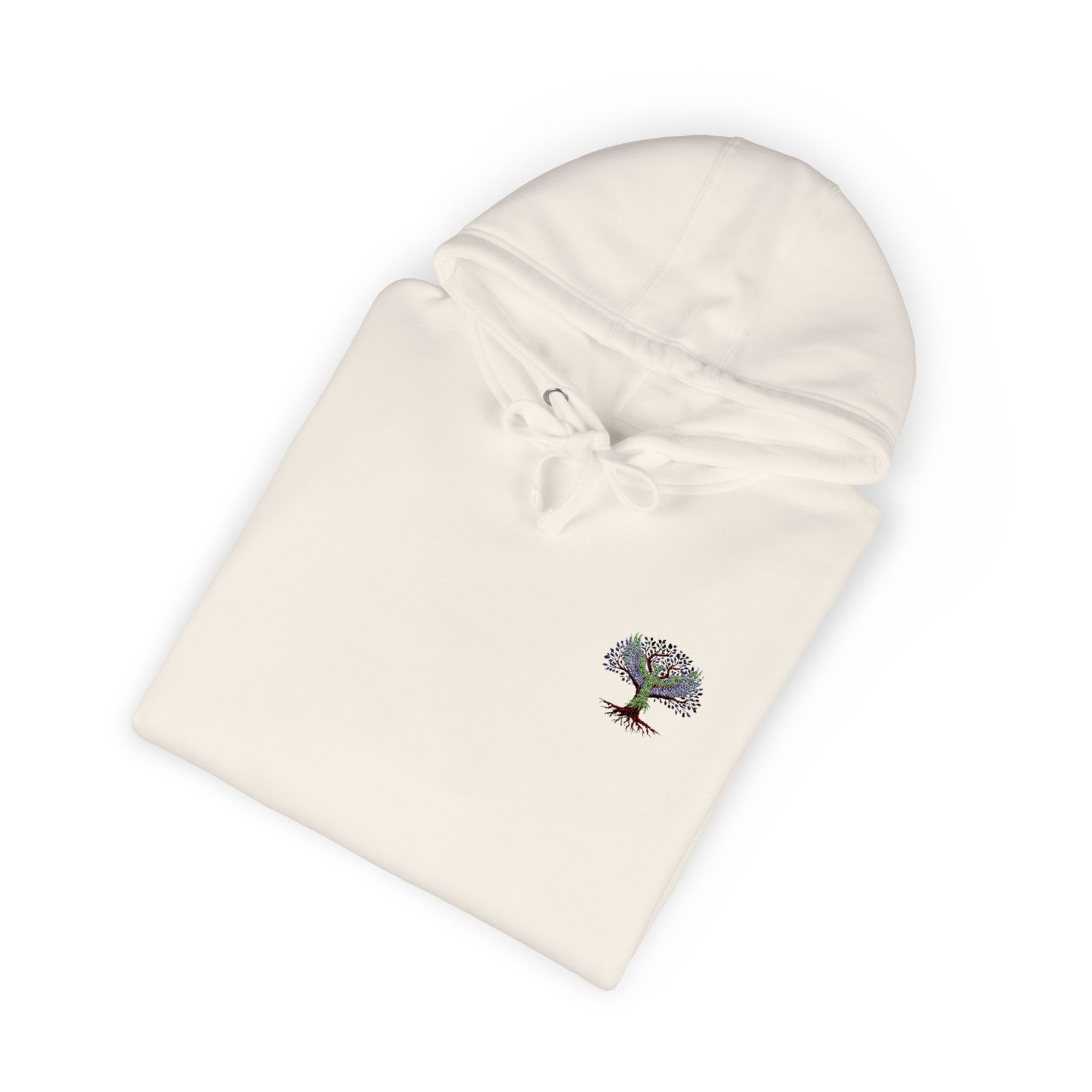 ARISE™ Tree of Life Fleece Hoodie - Small Colorful Floral Tree Chest Print - Image 15