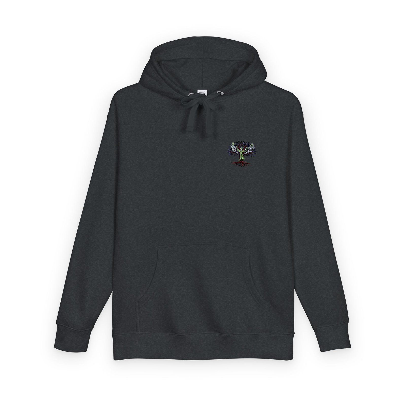 ARISE™ Tree of Life Fleece Hoodie - Small Colorful Floral Tree Chest Print - Image 6